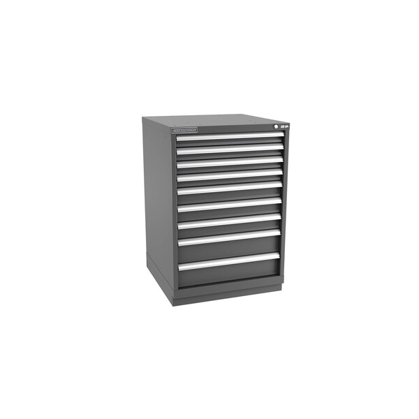 Champion Tool Storage Modular Tool Cabinet, 9 Drawer, Dark Gray, Steel, 28 in W x 28-1/2 in D x 41-3/4 in H S18000901ILCFTB-DG - main